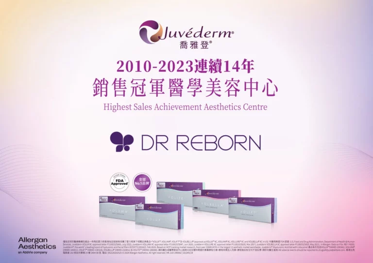 2010-2023年連續14年​Juvéderm®全港銷量冠軍​