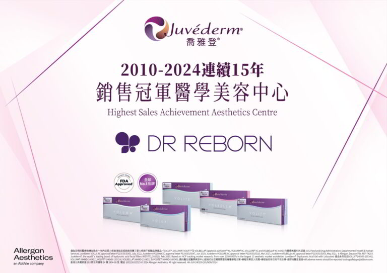 2010-2024年連續15年​​​Juvéderm®全港銷量冠軍​